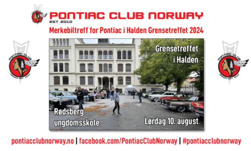 Merkebiltreff for Pontiac i Halden, Grensetreffet 2024
