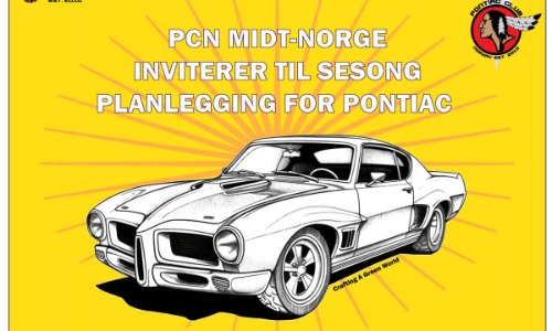 Invitasjon til møte i Pontiac Club Norway Midt-Norge